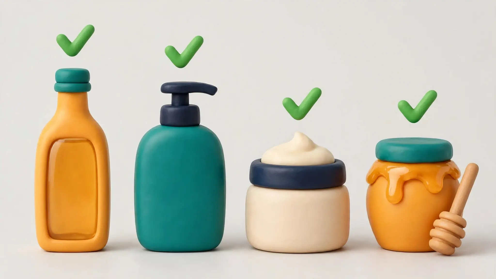 Bottles of cooking oil, shampoo and cream that TCS accepts for shipping