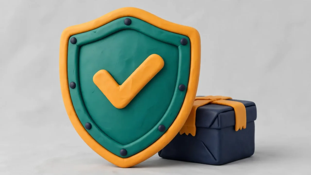 TCS shipment insurance CVI - shield protecting a valuable parcel